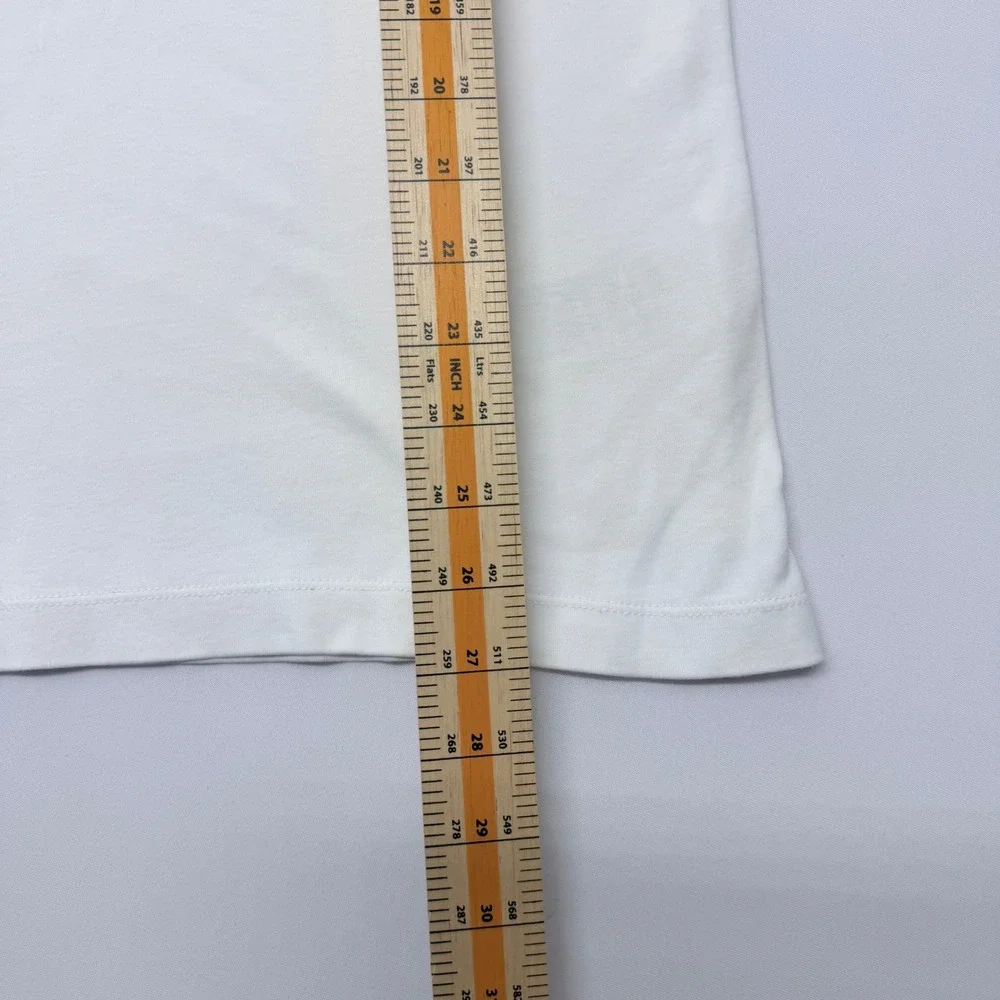 Banana Republic Mens XL White Dress Polo Short Sleeve Cotton Solid Shirt